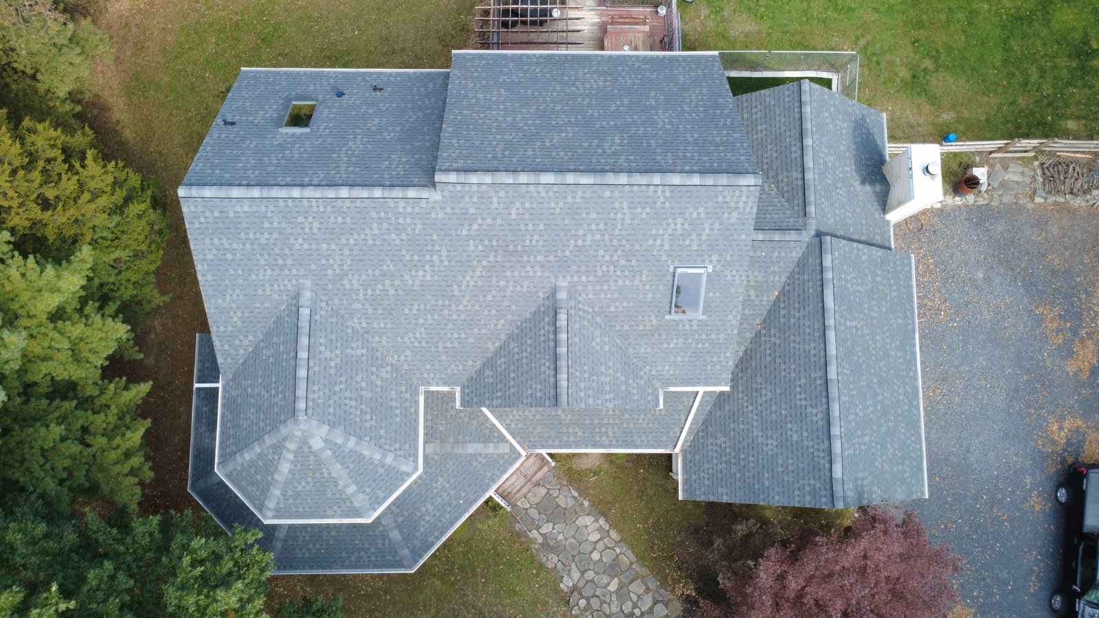 Photo 8 of 10, After: Finished roof from above, rear