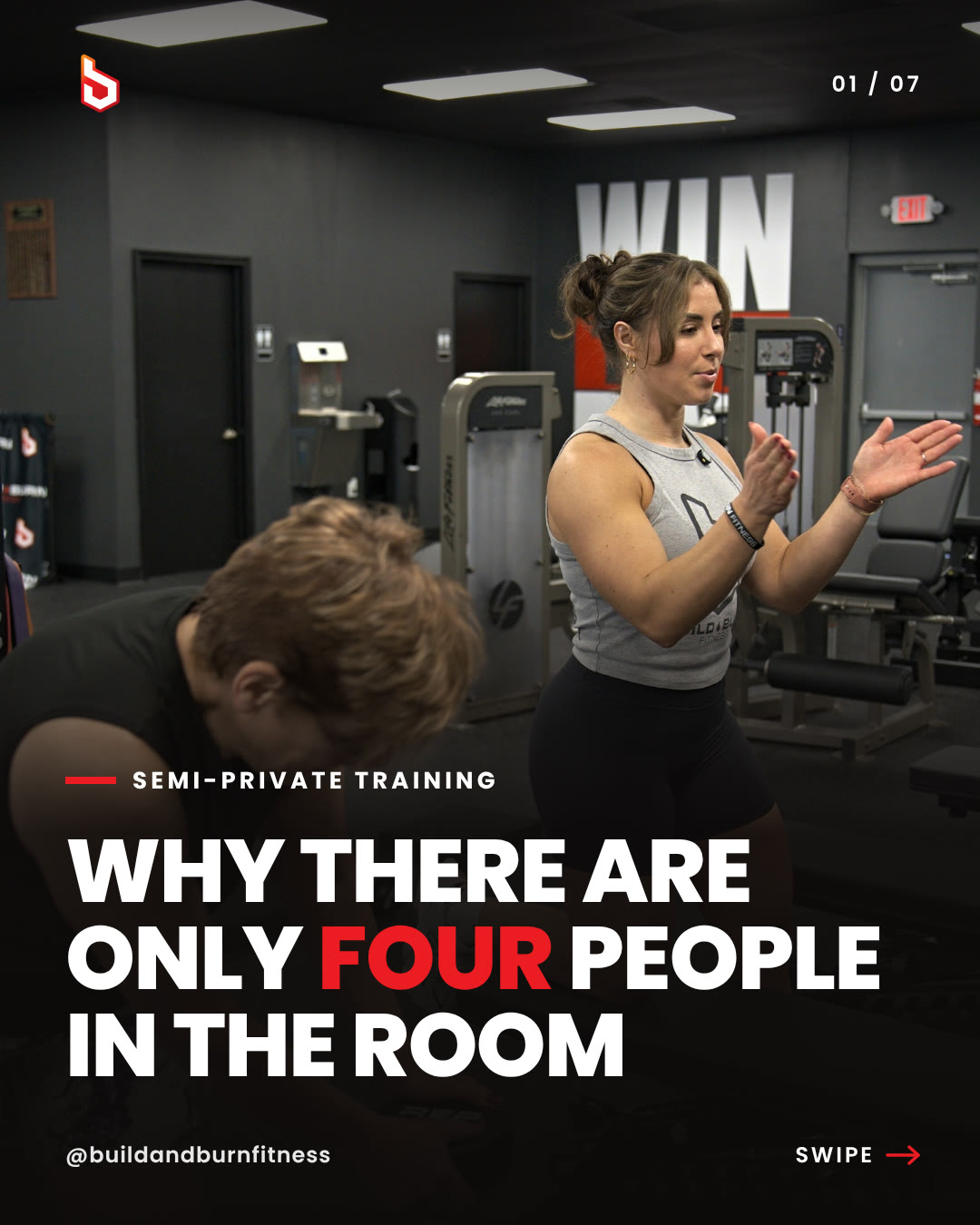 Why only four people in the room, slide 1 of 7