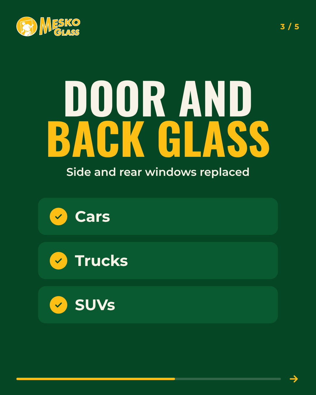 Auto glass, slide 3 of 5