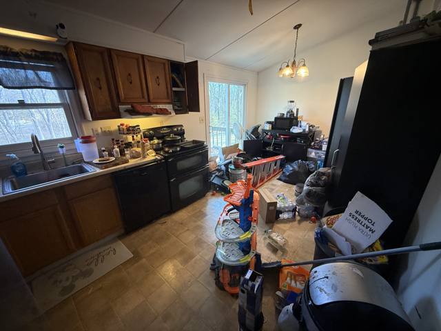 Before: kitchen from the living room side