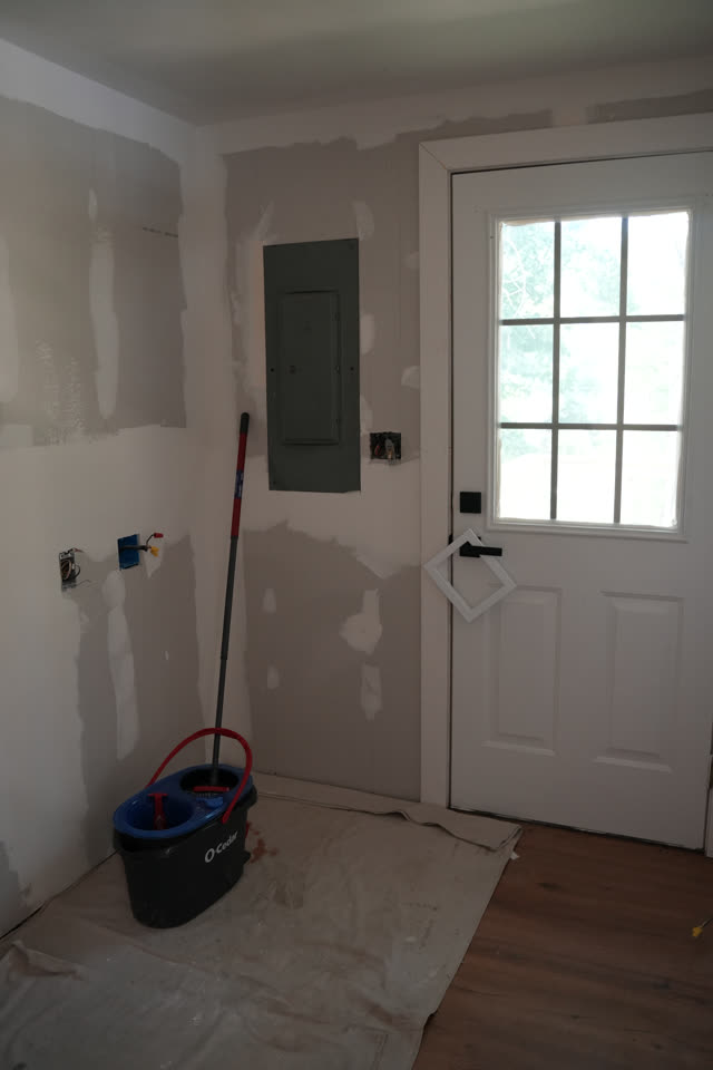 Back door and panel, July 24