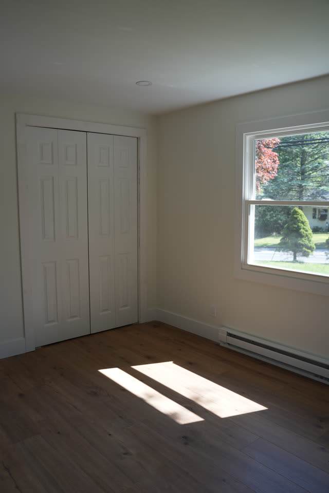 Bedroom closet and window, July 24