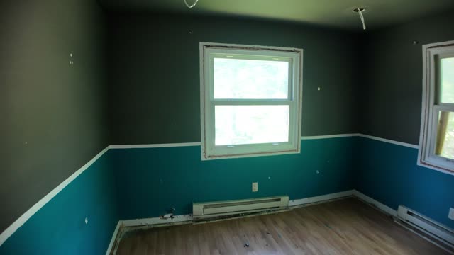June 3: the two-tone bedroom, emptied