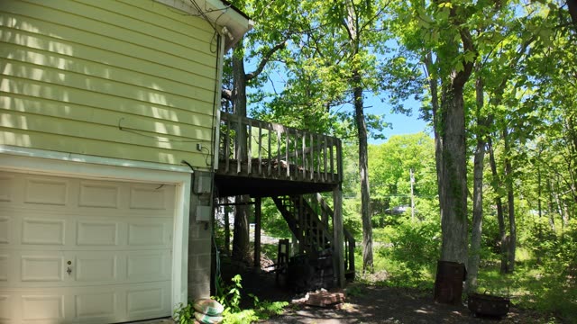 June 3: garage door and deck
