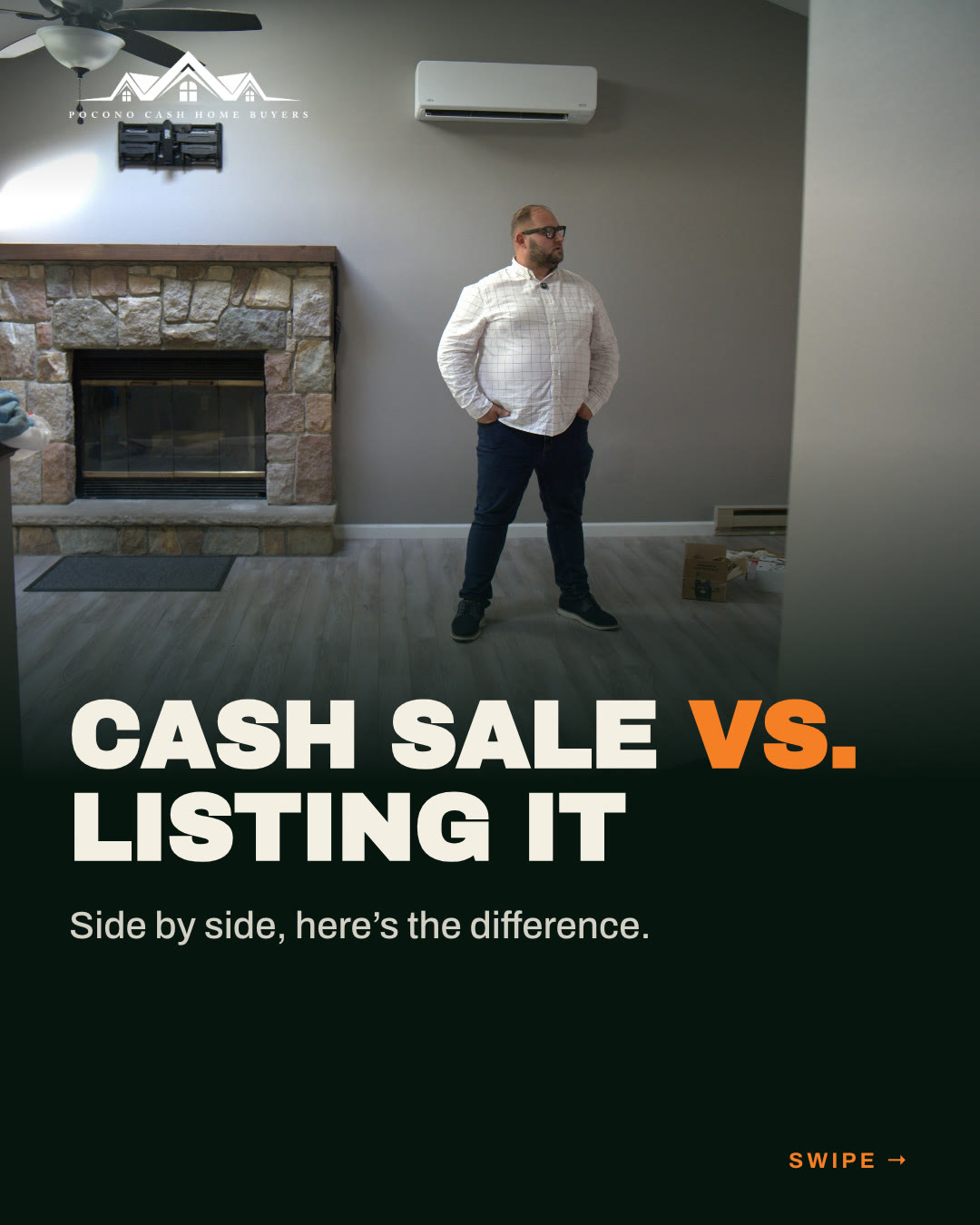 Cash sale vs. listing it, slide 1 of 7
