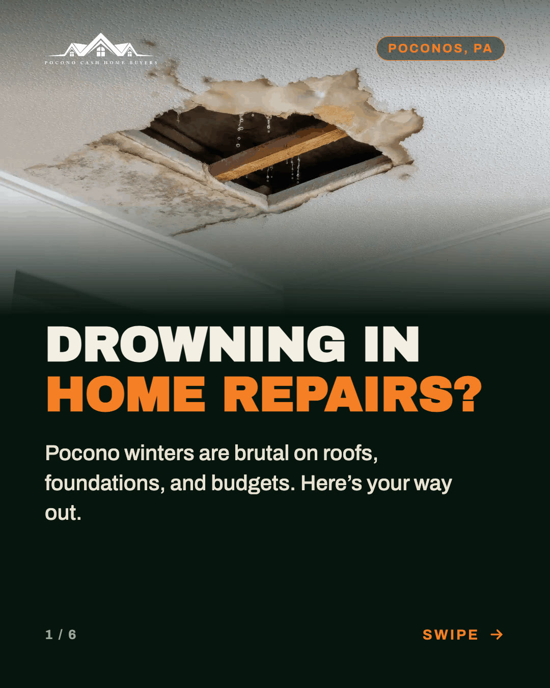 Drowning in home repairs?, slide 1 of 6